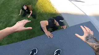 PARKOUR BAD GUY VS PARKOUR POLICE  (Extreme Parkour POV)