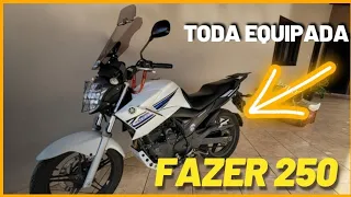 FAZER 250 equipada com todos acessórios ATACAMA Parts