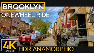 Streets of Brooklyn in 4K HDR - Onewheel Ride from Bensonhurst to Prospect Park, NYC