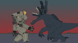 Pacific Rim | Battle of Jaeger Brave Horizon vs  Kaiju Raiju | Animation