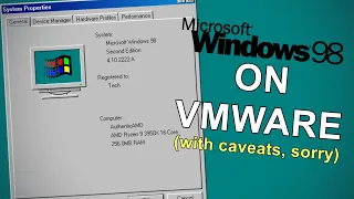 How to Install Windows 98 on VMware with AMD Ryzen CPUs