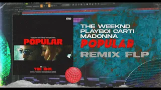 THE WEEKND, MADONNA - POPULAR (LYNHARE REMIX) | FL STUDIO |  TECHNO / PROGRESSIVE HOUSE FLP