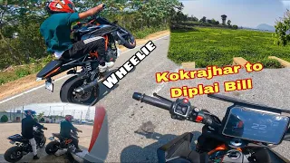 Kokrajhar to Diplai Bill || Hyper ride 🔥🚀 || wheelie 🔥 || Ride with friends 🖤💪🏻