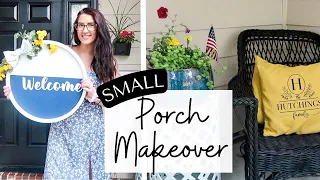 Small Front Porch Makeover | Summer Front Porch Decorating Ideas 2023 | DIY Porch Decor