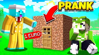 1 EURO HAUS PRANK AN AWESOMEELINA! - Minecraft Freunde 2