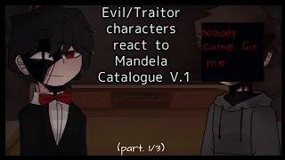 Evil/Traitor characters REACT to MANDELA CATALOGUE V.1||MULTIFANDOM REACTION (read desc‼️)||와이드독 🍷