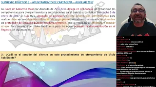 72.- Supuesto Práctico 3/3 - Ayto. de Cartagena | C2 2017
