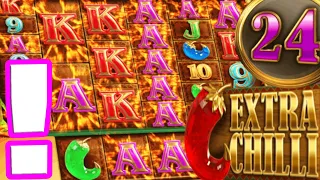 EXTRA CHILLI 🌶️ Ultra Big Win 😱Bonus Buys €15 BET 24 Spins 🔥 Crazy Megaways this will be HUGE‼️