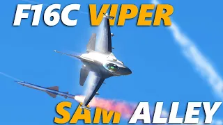 DCS: F16C Viper dodging six Iraqi SAM | Desert Storm Jan 19 1991 | Digital Combat Simulator | 4K