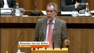 Van der Bellen teilt aus!