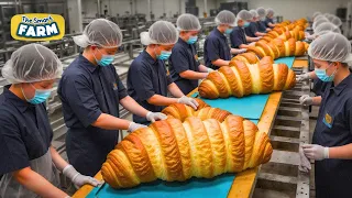 How MILLIONS of Croissants Are Made: Fully Automatic Croissants Production Line