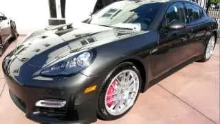 2013 Porsche Panamera GTS Carbon Grey Metallic Carmine Red Alcantara.MOV