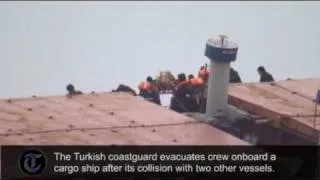 Cargo ship evacuated in Turkey after collision near Istanbul port