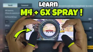 HOW TO MASTER M416+6X SPRAY NON GYRO 🔥 BGMI NO RECOIL BEST SPRAY FOR BEGINNERS | PUBG MOBILE GOOGLE