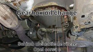 Gearbox oil change / Schimb ulei cutie easytronic opel corsa C