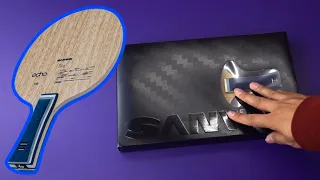 SANWEI 5-ply table tennis all wood blade Echo immersive unboxing video
