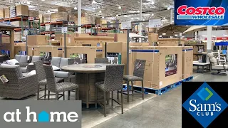 COSTCO SAM'S CLUB AT HOME PATIO FURNITURE CHAIRS GAZEBOS SHOP WITH ME SHOPPING STORE WALK THROUGH