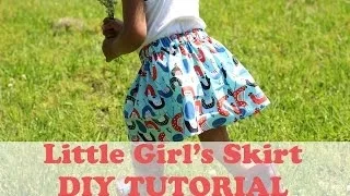 How to Make a Simple Girl's Skirt- Beginner Sewing