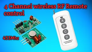 4 Channel wireless RF Remote control Transceiver Module  ||  433Mhz RF module