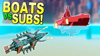 Submarines vs Boat Escape and Evade Challenge! - Trailmakers Multiplayer