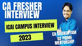 CA campus interview questionsI Big4 interview Questions  ICA campus FAST interview prep