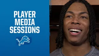 Detroit Lions players meet with the media | 2023 Wild Card Round: Lions vs. Rams
