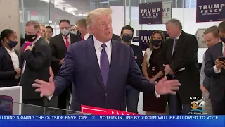 President Trump Stops By Campaign HQ Where He Talked Up Florida Push