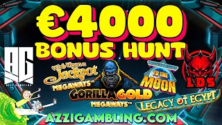 €4000 BONUS WITH LDS!! 16 BONUES!😱😱 GORILLA GOLD SUPER PRO RAISE!!😎🎰