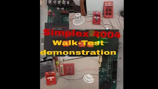 Simplex 4004 FACP Walk-Test demonstration (Strong language 16+)