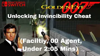 #GoldenEye Unlocking Invincibility Cheat | Facility | Difficulty: 00 Agent | #Nintendo #Switch