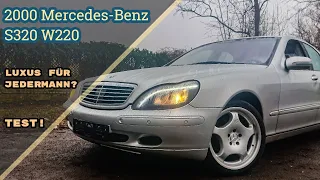 LUXUS für Jedermann?! 2000 Mercedes-Benz S320 W220 Test! [POV]