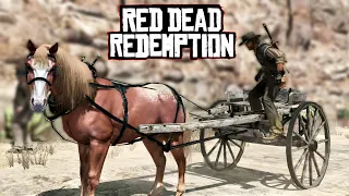 RED DEAD REDEMPTION #08 - A CORRIDA DE CARROÇA e O ATAQUE DAS ONÇAS!