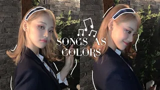 kpop girl group songs as colors