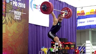 Volodymyr Hoza (94) - 175kg, 179kg, & 182kg Snatches @ 2016 Ukrainian Championships