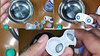 CLEANING CONTACT LENSES