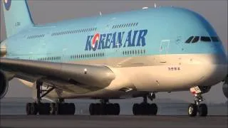 Airbus A380 Korean Air - první přistání v Praze