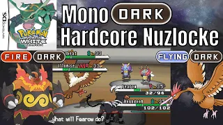 Pokemon Vintage White Hardcore Nuzlocke - Dark type Pokemon only! Monotype challenge