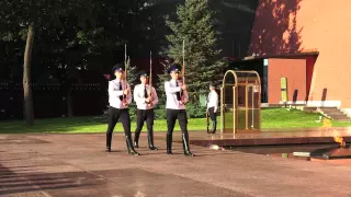 Full Changing of the Guard ceremony, the Kremlin, Moscow, Russia.