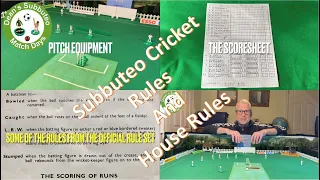 Subbuteo Cricket Rules