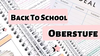 BACK TO SCHOOL 2020 (Deutsch): Oberstufe + Organisation Schule