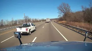 White truck on Hill