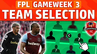 FPL GAMEWEEK 3 TEAM SELECTION | Captain Antonio? | Fantasy Premier League 2021/22 GW3 Team Reveal
