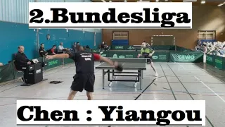 2.Bundesliga | EIne Abwehr Legende am Tisch Weixing Chen(2408TTR) : M. Yiangou(2302TTR)