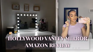 THE BEST HOLLYWOOD VANITY MIRROR ON AMAZON?? | AFFORDABLE VANITY MAKEUP MIRROR | AMAZON MUST HAVES