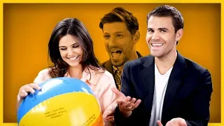 Tell Me a Story Stars Play Ball | Paul Wesley, Danielle Campbell