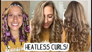 TESTING OCTOCURLS HEATLESS CURLS -SHORT, MEDIUM & LONG HAIR