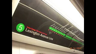 NYCA || Original 2004 R142 (5) Train Announcements to Flatbush Av Brooklyn College || Via Lex Av Exp