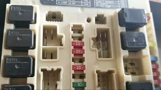 Nissan tida(versa)IPDMETER Relay location (part1)