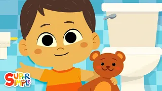 Sitting On The Potty | Kids Songs | Super Simple Songs