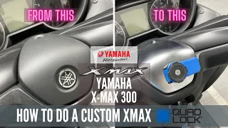 How to create a Quad Lock Mount for the Yamaha Xmax 300 #QuadLock #Xmax300
